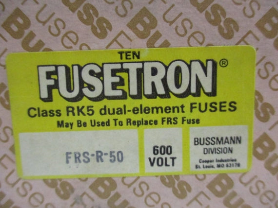 BUSSMANN FRS-R-50 600VAC 50A (PKG OF 10) NSMP