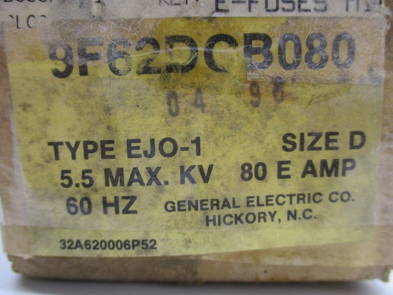 GENERAL ELECTRIC 9F62DCB080 EJO-1 NSFS