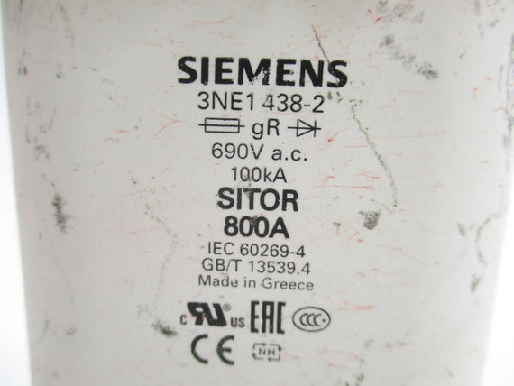 SEIMENS 3NE1438-2 690VAC 100KA 800A NSNP