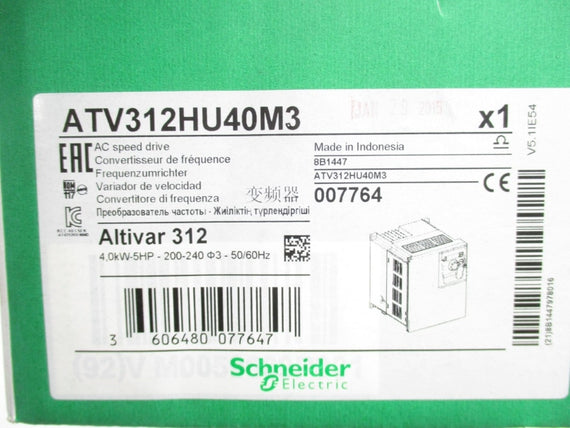 SCHNEIDER ELECTRIC ATV312HU40M3 200-240V 24.2A NSMP