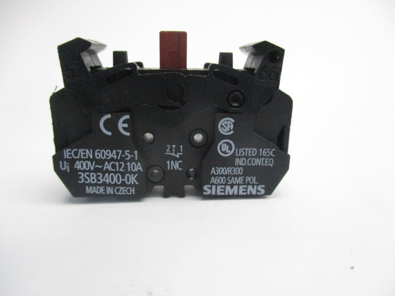 SIEMENS 3SB3400-0K 400V 10A NSNP