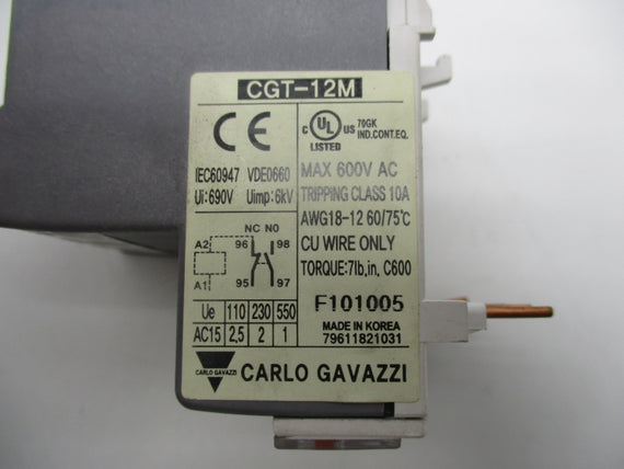 CARLO GAVAZZI CGT-12M 600VAC 10A NSNP