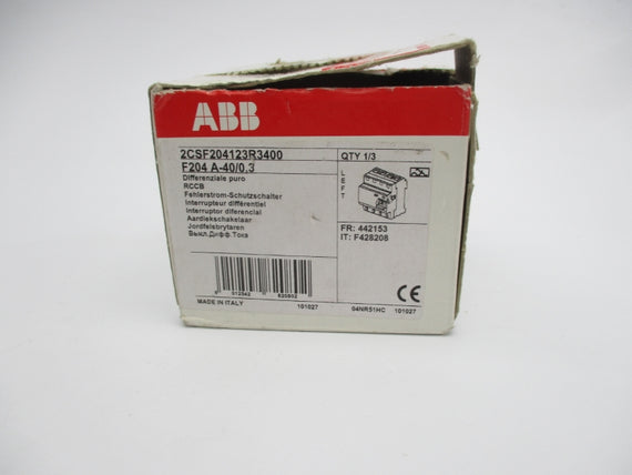 ABB 2CSF204123R3400 F204A-40/0,3 400V 40A NSMP