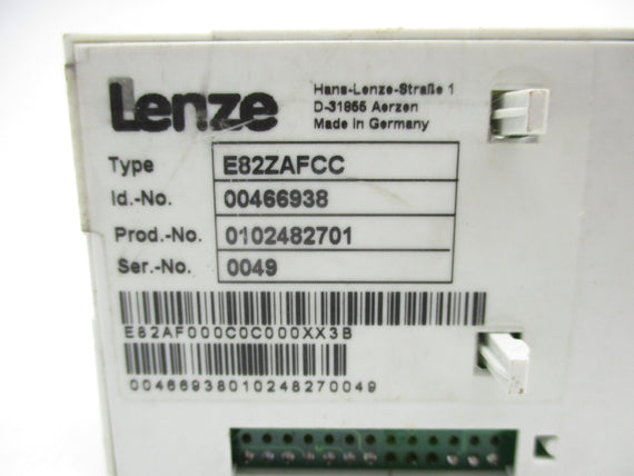 LENZE E82ZAFCC 00466938 NSNP