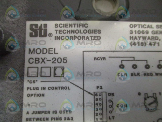 STI CBX-205 SINGLE CHANNEL AMPLIFIER *USED*