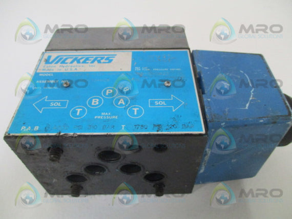 VICKERS  F6-DG4V4-012A-M-PA5WL-B5-10-S623  VALVE *NEW*