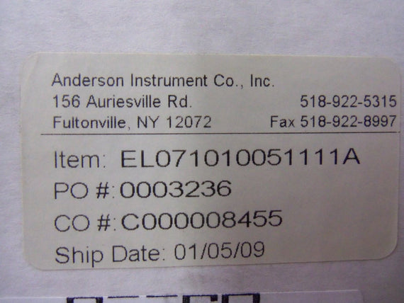 ANDERSON EL071010051111A *NEW IN BOX*