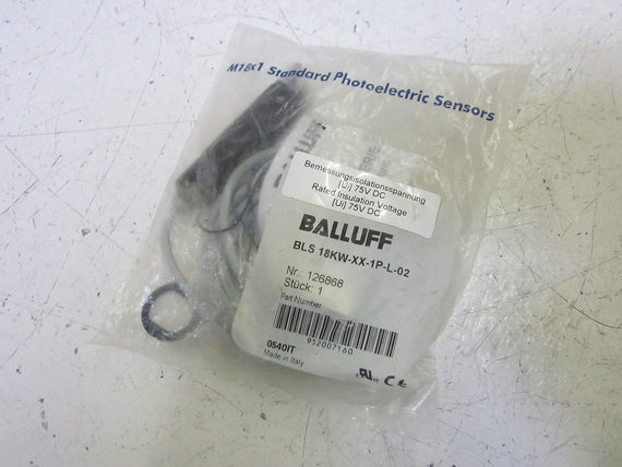 BALLUFF BLS 18KW-XX-1P-L-02 BEAM PHOTOELECTRIC EMITTER *NEW IN A FACTORY BAG*