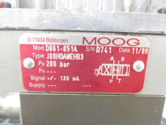 MOOG D662-1714G 15V 280BAR UNMP