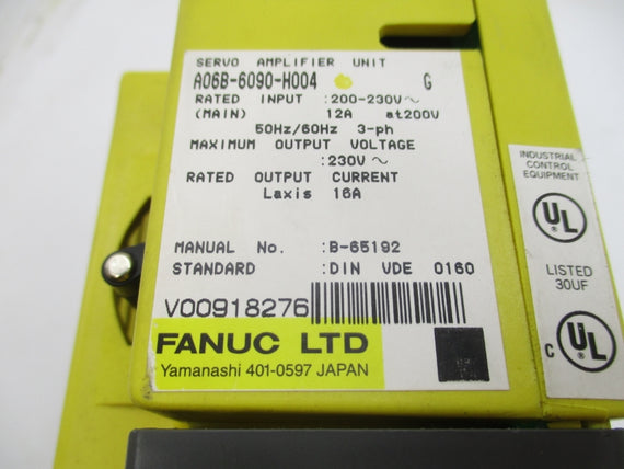 FANUC A06B-6090-H004 200-230V 16A NSNP