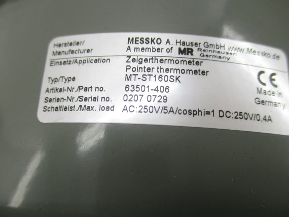 MESSKO MT-ST160SK 63501-406 250V 5A -20-140'C NSNP