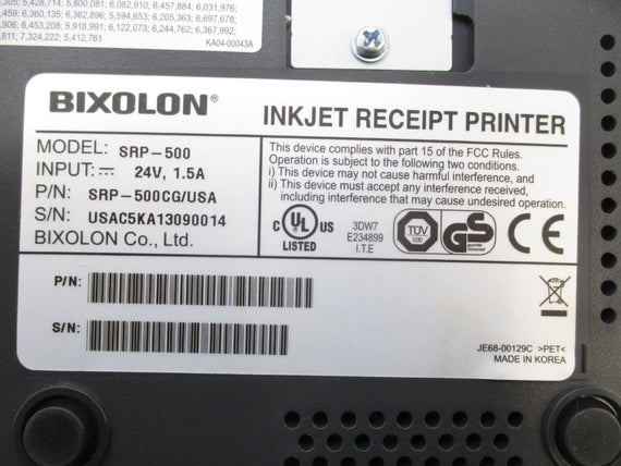 BIXOLON SRP-500 SRP-500CG/USA 24V 1.5A NSMP