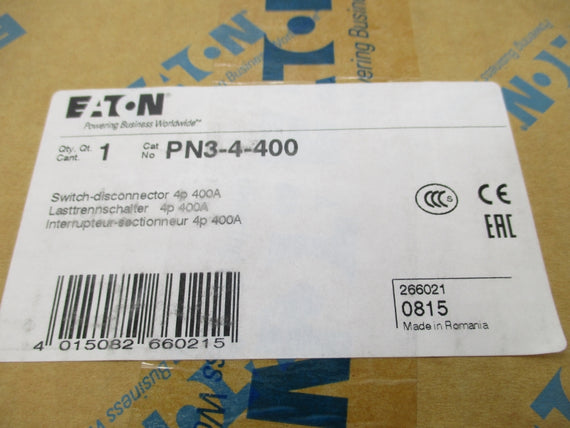 EATON PN3-4-400 400A NSFS