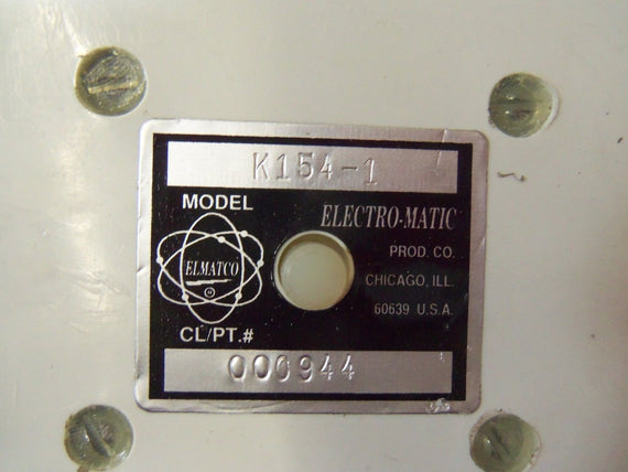 ELECTRO-MATIC CONTACTOR K154-1 *USED*