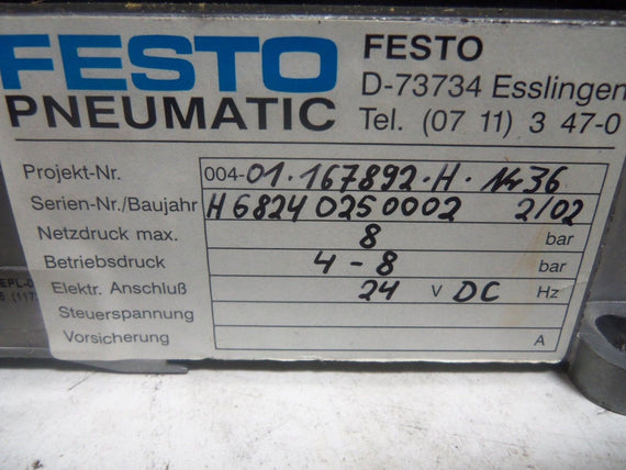 FESTO 004-01-167892-H-NW36 NSNP