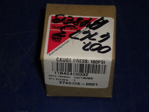 Fisher 11B4040X032  PRESSURE GAUGE *NEW*