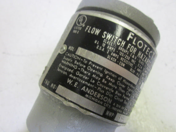 FLOTECT V42U FLOW SWITCH  *USED*