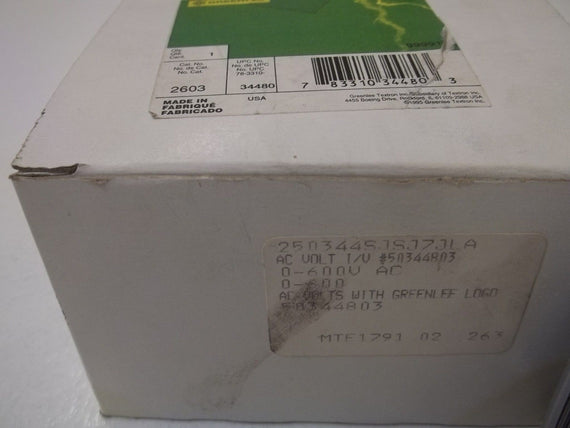 GREENLEE 2603 *NEW IN BOX*
