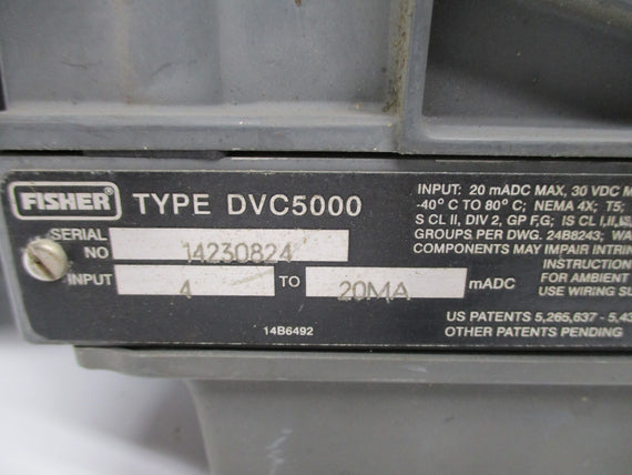 FISHER DVC5000 UNMP