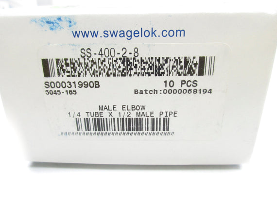 SWAGELOK SS-400-2-8 (PKG OF 10) NSMP