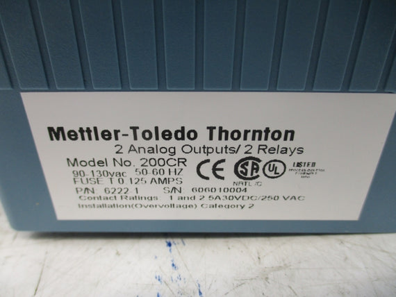 METTLER TOLEDO 200CR 6222-1 90-130VAC 125A NSMP