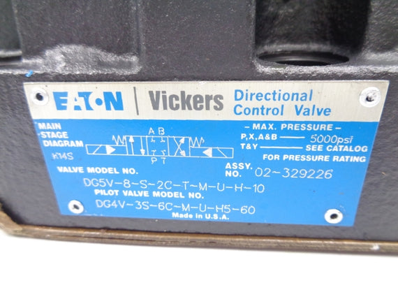 EATON VICKERS DG5V-8-S-2C-T-M-U-H-10 24VDC 5000PSI NSNP