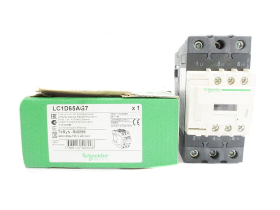 SCHNEIDER ELECTRIC LC1D65AG7 120VAC 55A 75°C NSMP