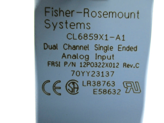 FISHER ROSEMOUNT 12PO322X012 CL6859X1-A1 NUPI