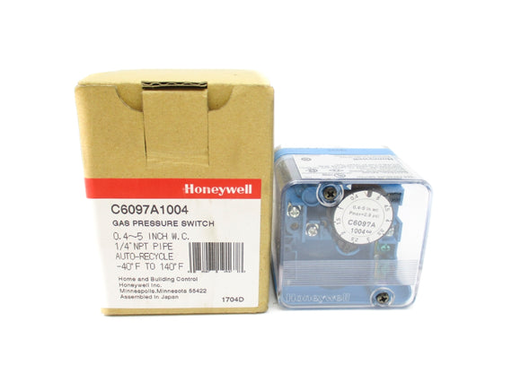 HONEYWELL C6097A1004 120-240VAC 5.0A 0.4-5"WC NSMP