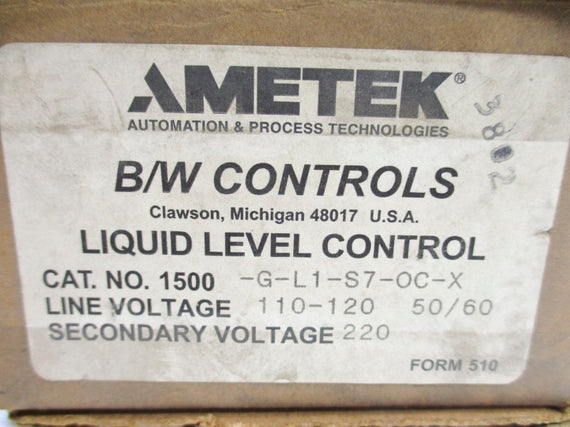 AMETEK 1500-G-L1-S7-OC-X 110/120V NSMP