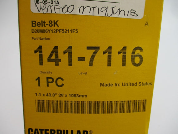 CATERPILLAR 141-7116 BELT-8K NSMP