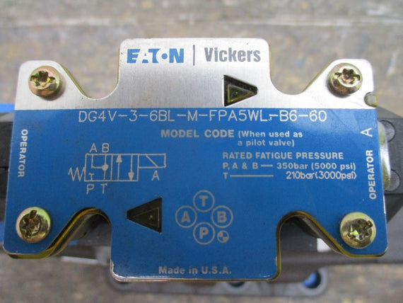 EATON VICKERS DG5V-10-H-6B-3-M-FPA5WL-B-10 837AN00020A 110/120V 5000PSI NSNP