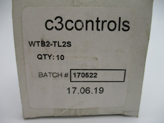 C3 CONTROLS WTB2-TL2S 500V 25A (PKG OF 10) NSMP