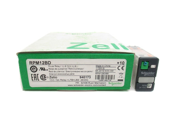 SCHNEIDER ELECTRIC RPM12BD 24VDC 15A (PKG OF 10) NSMP