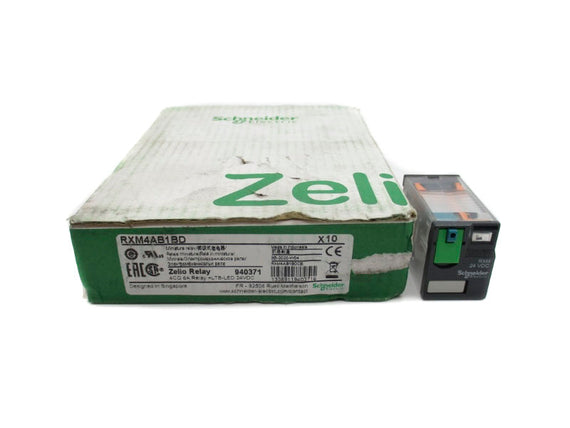 SCHNEIDER ELECTRIC RXM4AB1BD 24VDC 6A (PKG OF 10) NSMP