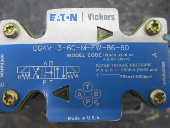 EATON VICKERS DG5V-10-H-33C-E-M-FW-B10 02-395190 110/120V 5000PSI NSNP