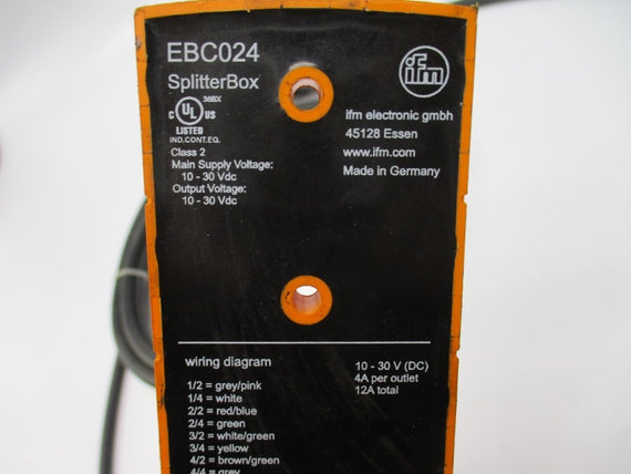 IFM EFECTOR EBC024 10-30VDC NSNP