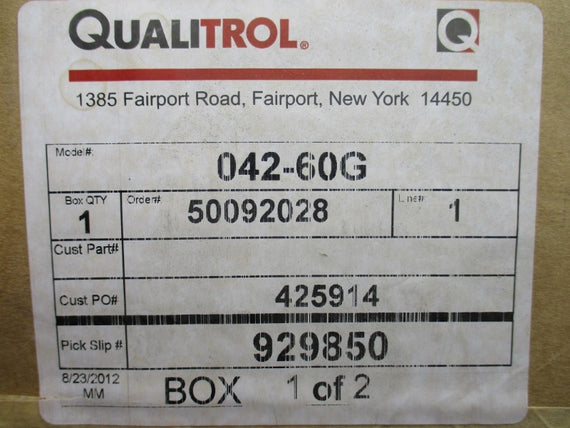 QUALITROL 042-60G 25'C NSMP