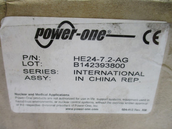 POWER-ONE HE24-7.2-AG 240VAC 4A (AS PICTURED) NSMP