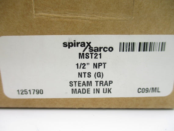 SPIRAX SARCO MST21 1251790 1/2" NSMP