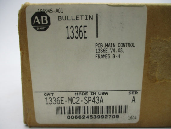 ALLEN BRADLEY 1336E-MC2-SP43A SER. A NSMP