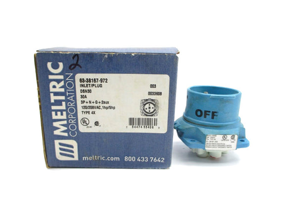 MELTRIC DSN30 63-38167-972 120/208VAC 30A NSMP