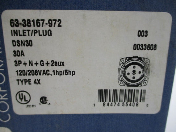 MELTRIC DSN30 63-38167-972 120/208VAC 30A NSMP