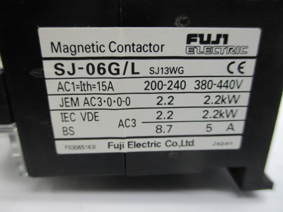 FUJI ELECTRIC SJ-06G/L 24VDC 15A NSNP