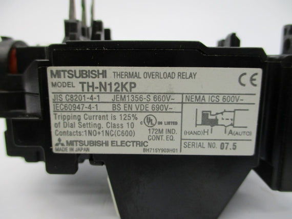 MITSUBISHI TH-N12KP 600V 1-1.6A NSNP