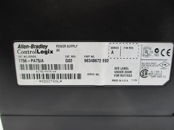 ALLEN BRADLEY 1756-PA75 SER. A NSNP