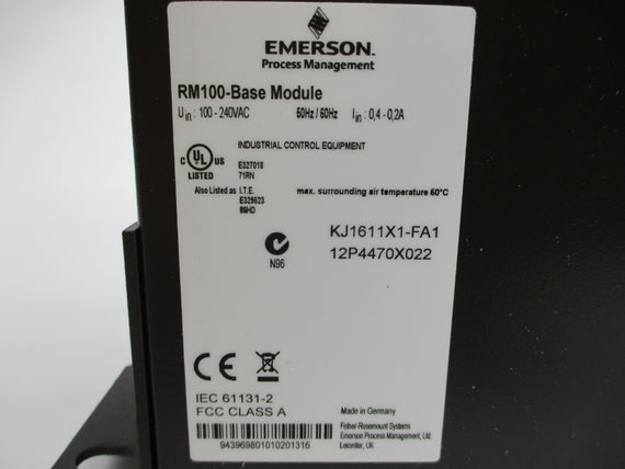 EMERSON RM100-BASE 100-240VAC 0.4-0.2A NSMP