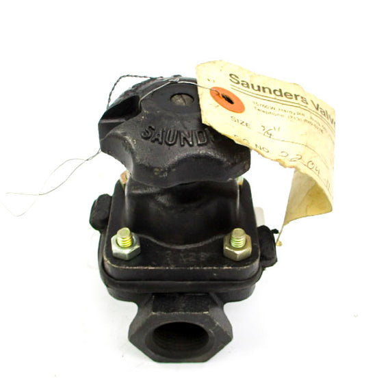 SAUNDERS VALVE 2204-11-P1 TYPE A 3/4" NSNP