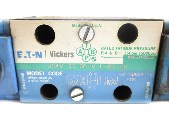 VICKERS 02-109824 DC4V3S6CMUB560 110/120V UNMP