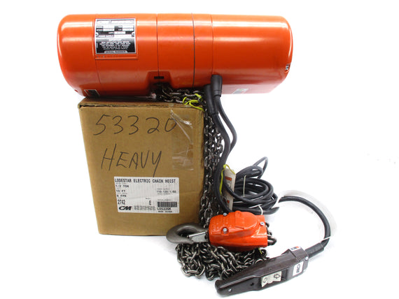 LODESTAR CHAIN HOIST 2742 1/2 TON 10 FT NSMP